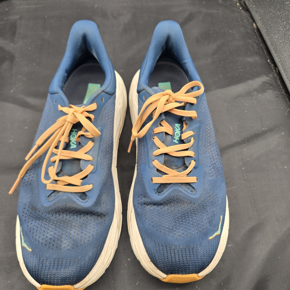 Hoka Men's Navy and Orange Athletic Shoes